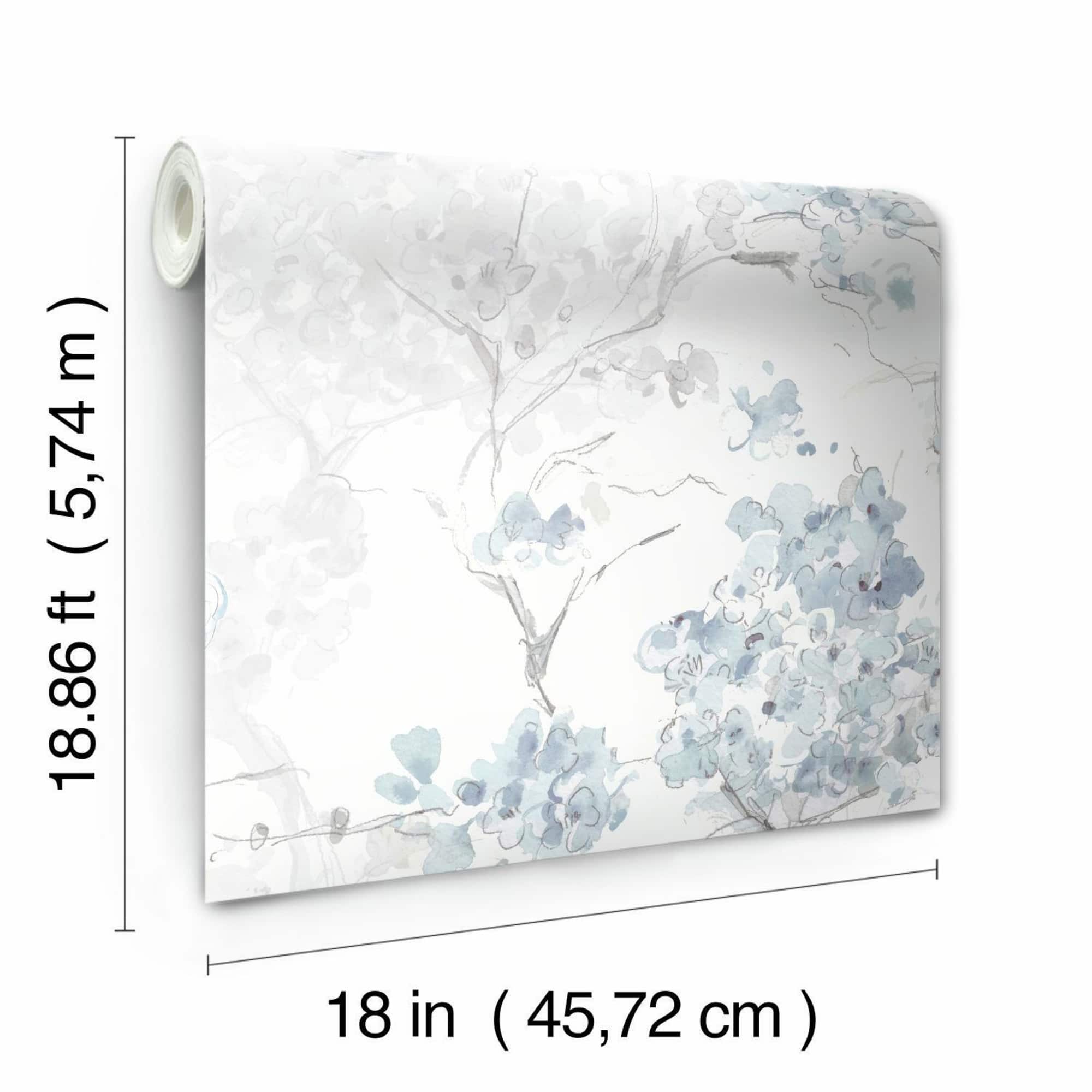 RoomMates Cherry Blossoms Peel & Stick Wallpaper